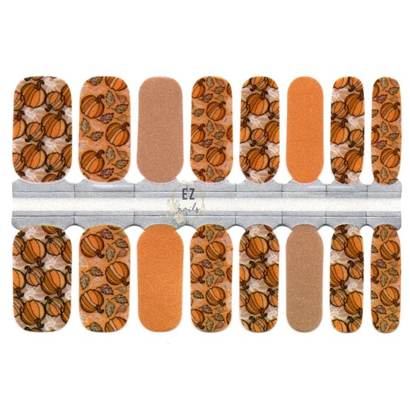 Fall Autumn Nail Wraps, Nail Stickers, Nail Art, Manicure - Picture 2 of 8